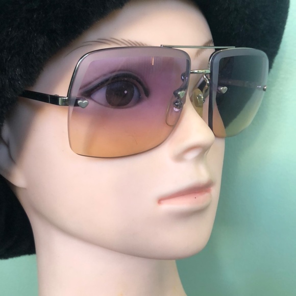 Chloe 45s sunglasses squared half rim with pink double grading lenses main image 6